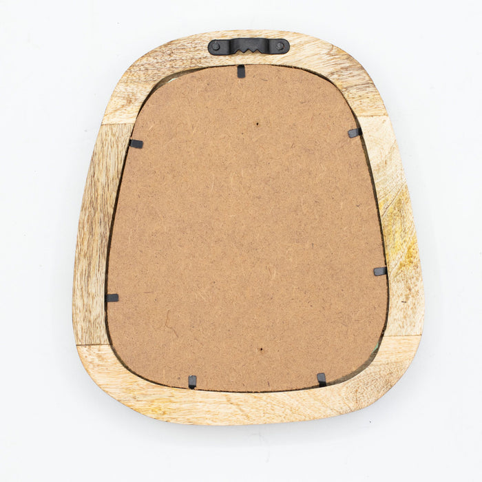 Set of 3 Pebble Shaped Mirrors - Dark Brown Finish 🇬🇧