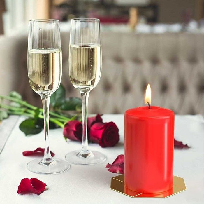 Set of 4 Pillar Candles  40x80mm - Ivory 🇬🇧