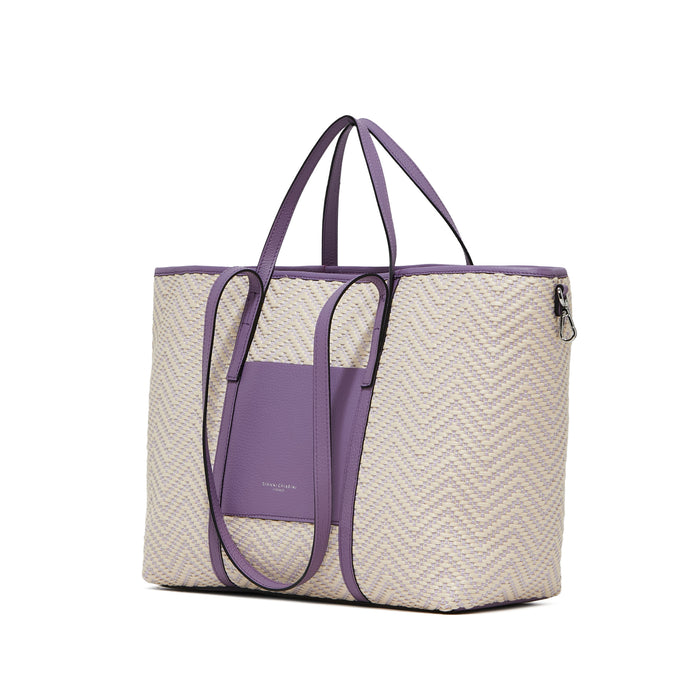 GIANNI CHIARINI Shopping superlight beige/glicine 10356 SUPERLIGHT-13055
