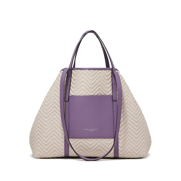 GIANNI CHIARINI Shopping superlight beige/glicine 10356 SUPERLIGHT-13055