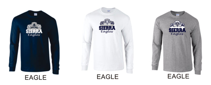 Sierra FOOTBALL Long Sleeve Tee- 4 designs-Matte or Glitter