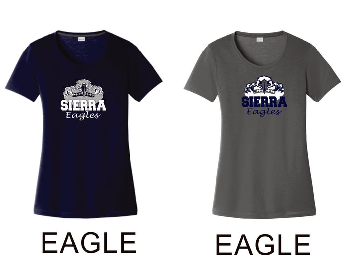 Sierra FOOTBALL Sport-Tek Ladies Wicking Tee - 4 designs