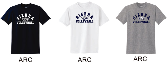 Sierra VOLLEYBALL Basic Tee- 4 Designs- Matte or Glitter