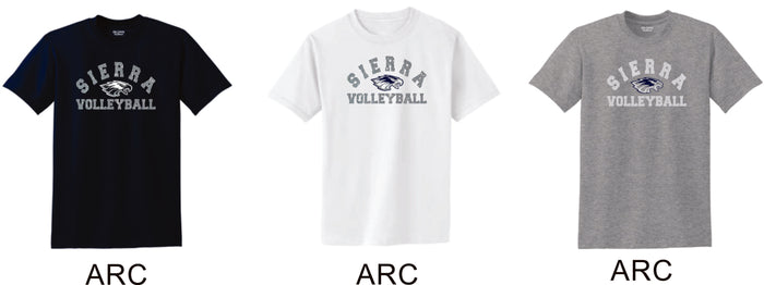 Sierra VOLLEYBALL Basic Tee- 4 Designs- Matte or Glitter