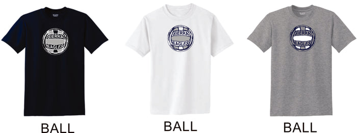 Sierra VOLLEYBALL Basic Tee- 4 Designs- Matte or Glitter