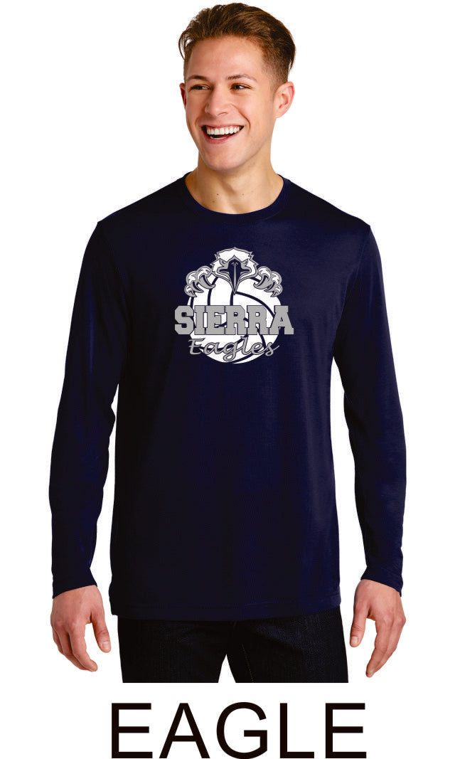 Sierra VOLLEYBALL Sport-Tek Unisex Long Sleeve Tee - 4 designs
