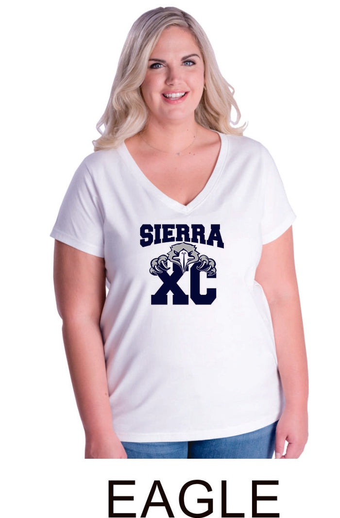 Sierra XCOUNTRY Curvy Ladies Tee- 4 designs- Matte or Glitter