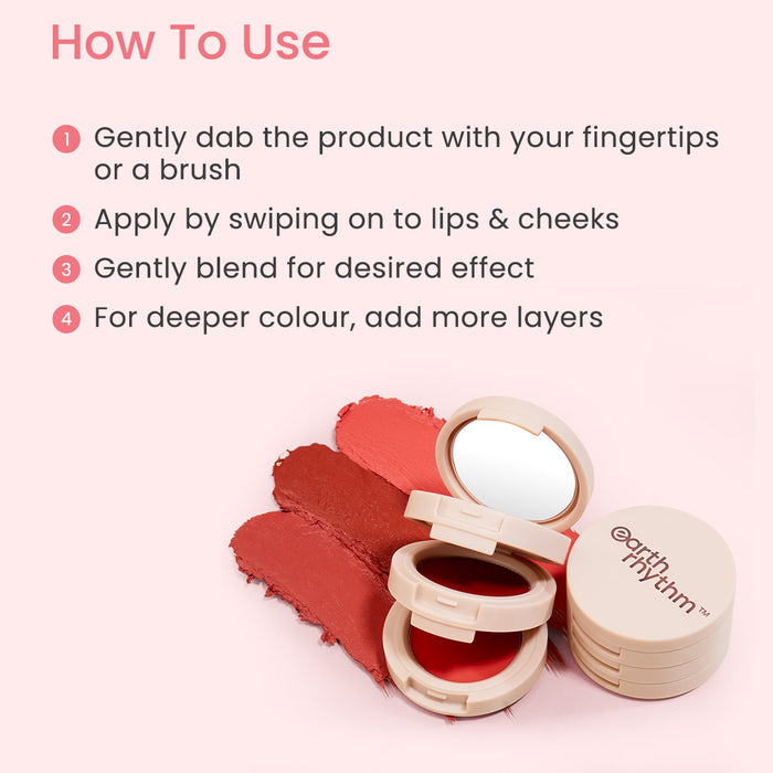SILK SET GO 3 IN 1 LIP & CHEEK TINT - 7 gm