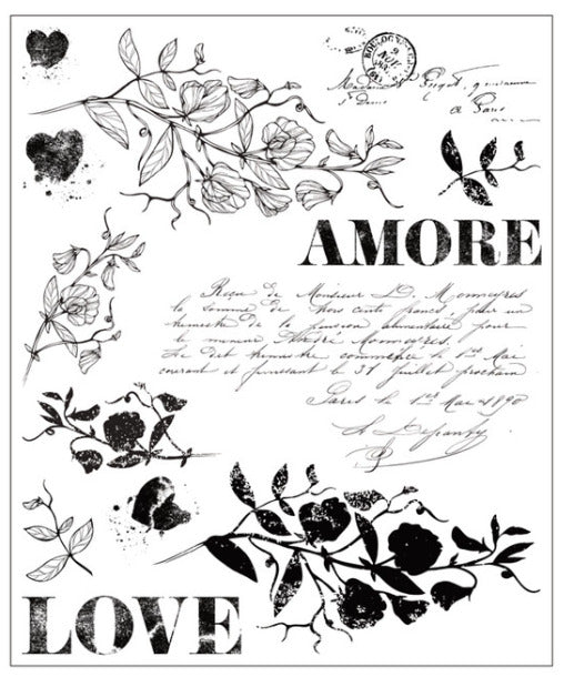 Sizzix - Clear Stamp Set by Willow Wolfe - Love Letters (13pk). At Embellish Away in Bowmanville Ontario Canada.