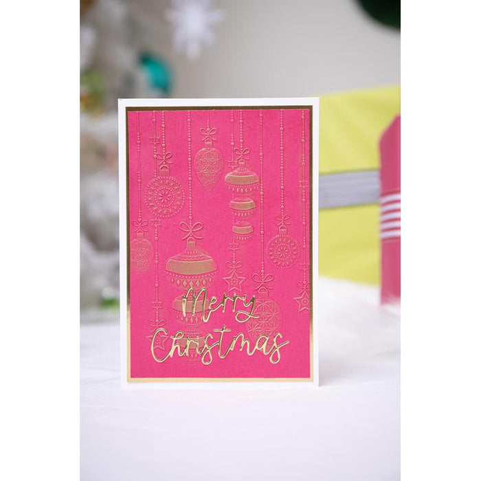 Sizzix - Thinlits Dies By Lisa Jones - 14/Pkg - Variety Sentiments #2. Perfect for adding greetings to cards and gift tags and with phrases from Merry Christmas and Let it Snow to Best Wishes and Believe. Available at Embellish Away located in Bowmanville Ontario Canada. Example by brand ambassador.