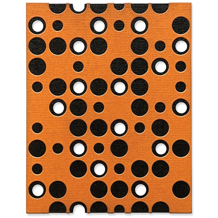 Sizzix - Thinlits Dies By Tim Holtz - 3/Pkg - Layered Dots. Layered Dots by Tim Holtz is a layered Thinlits set that will take you through the fall season and beyond! Available at Embellish Away located in Bowmanville Ontario Canada. Example by brand ambassador.