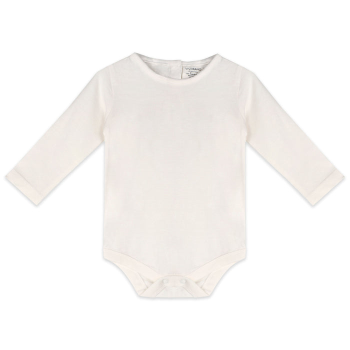 Organic Long Sleeve Baby Bodysuit (Front)
