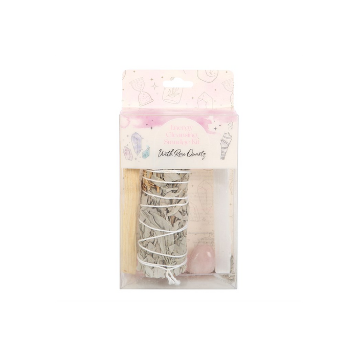 Smudge Kit with Rose Quartz Crystal 🇬🇧