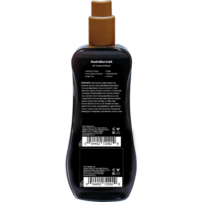 SPF 15 Spray Gel with Bronzer