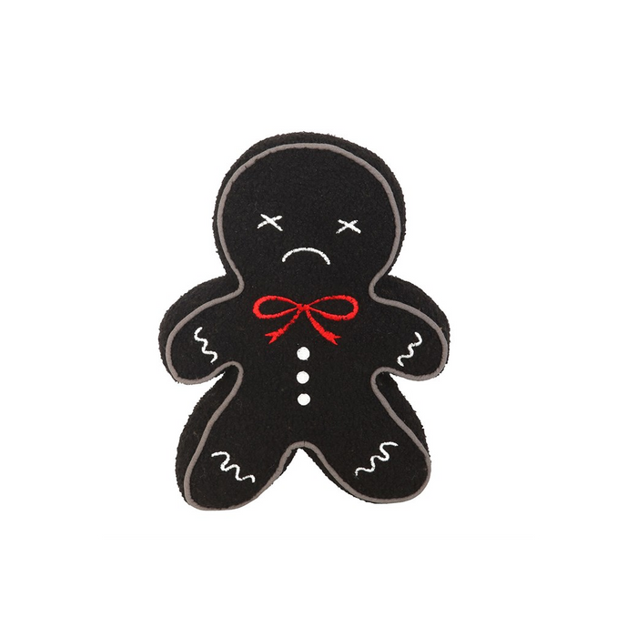 Spooky Gingerbread Man Boucle Cushion