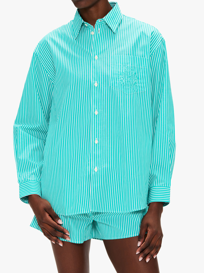 Sporty & Rich NY Crest Oversized Shirt