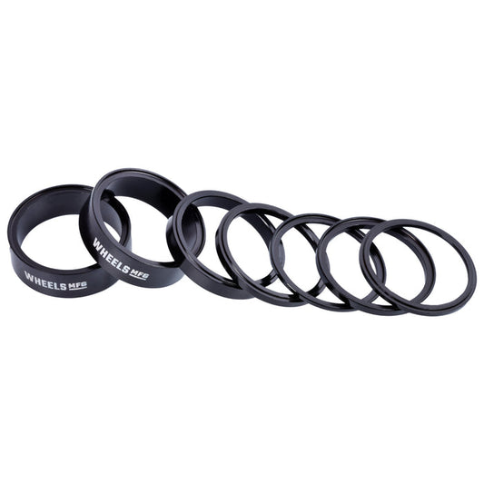 Aluminum Headset Spacer Pack - Black