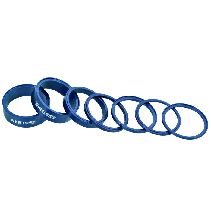 StackRight Aluminum Headset Spacer Pack - Blue