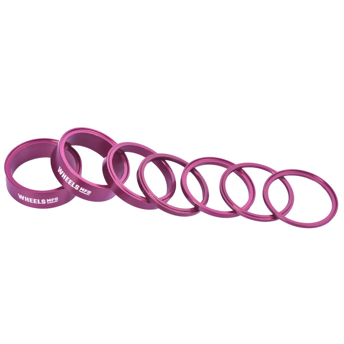 StackRight Aluminum Headset Spacer Pack - Pink