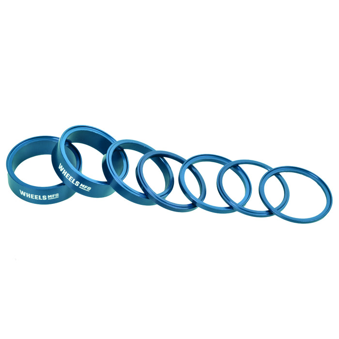 StackRight Aluminum Headset Spacer Pack - Teal