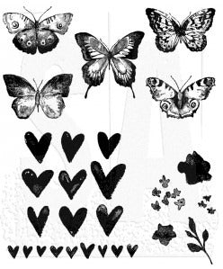 Stampers Anonymous - Tim Holtz - Cling Stamps - Watercolor. Available at Embellish Away located in Bowmanville Ontario Canada.