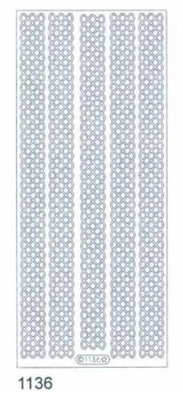 Starform - Deco Stickers - Wide Braid Border. Each sold separately.  Available: Gold, Silver.  Coordinating: Sticker Folder. Available at Embellish Away located in Bowmanville Ontario Canada