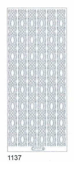 Starform - Deco Stickers - Wide Wave Border - Gold or Silver (1137G/1137S). Available in Bowmanville Ontario Canada