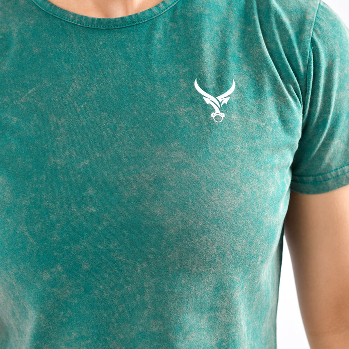 Stone Wash Tie Dye Crop Top - IRONGEAR Fitness