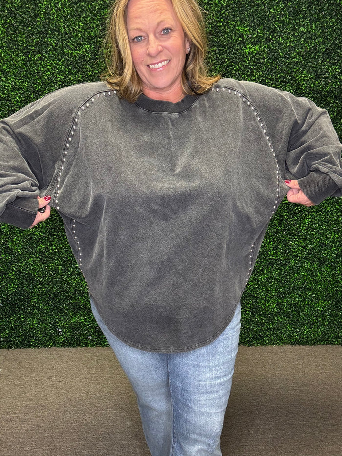 Studded Pullover