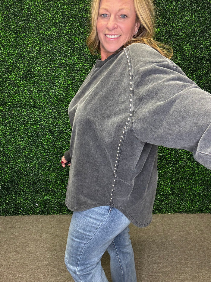 Studded Pullover