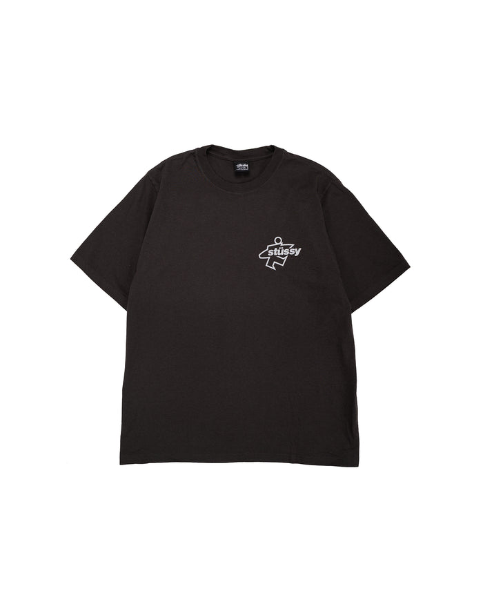 lost & found Stussy Stüssy Surf Size Pigment Dyed Tee Faded Black
