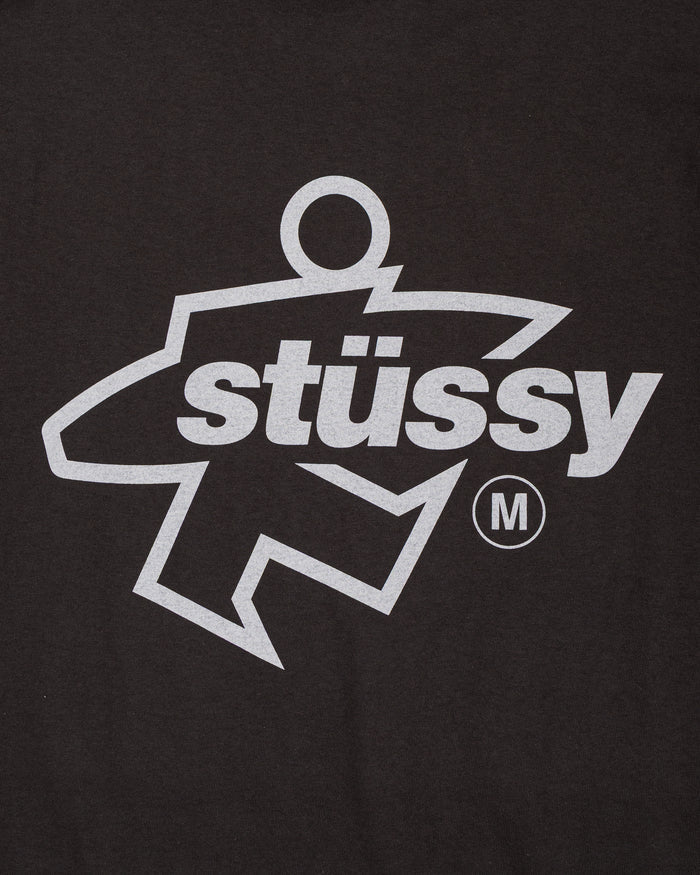 lost & found Stussy Stüssy Surf Size Pigment Dyed Tee Faded Black