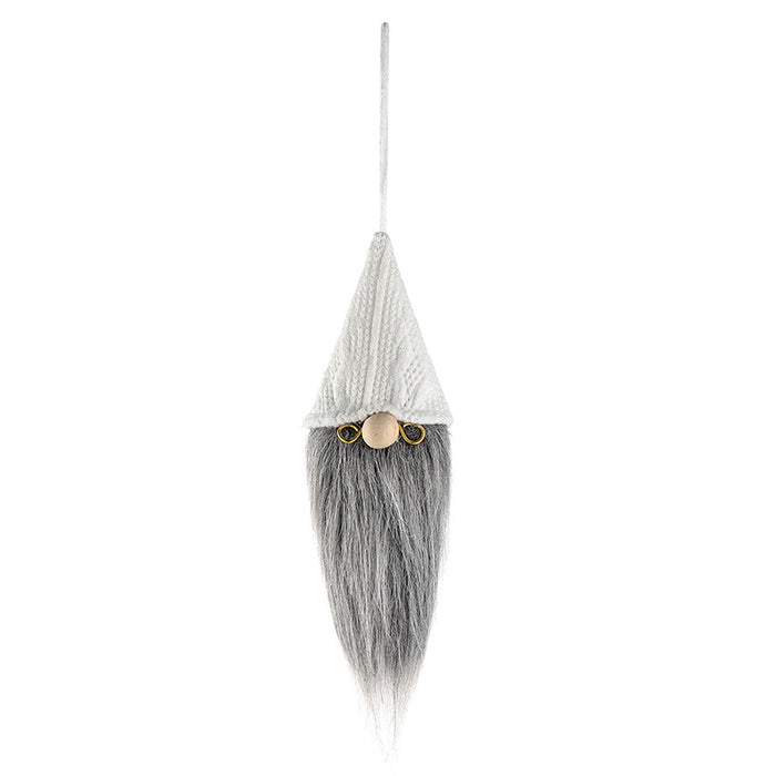 Straight beard white