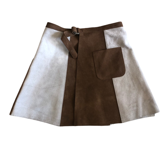 Suede Wrap Skirt