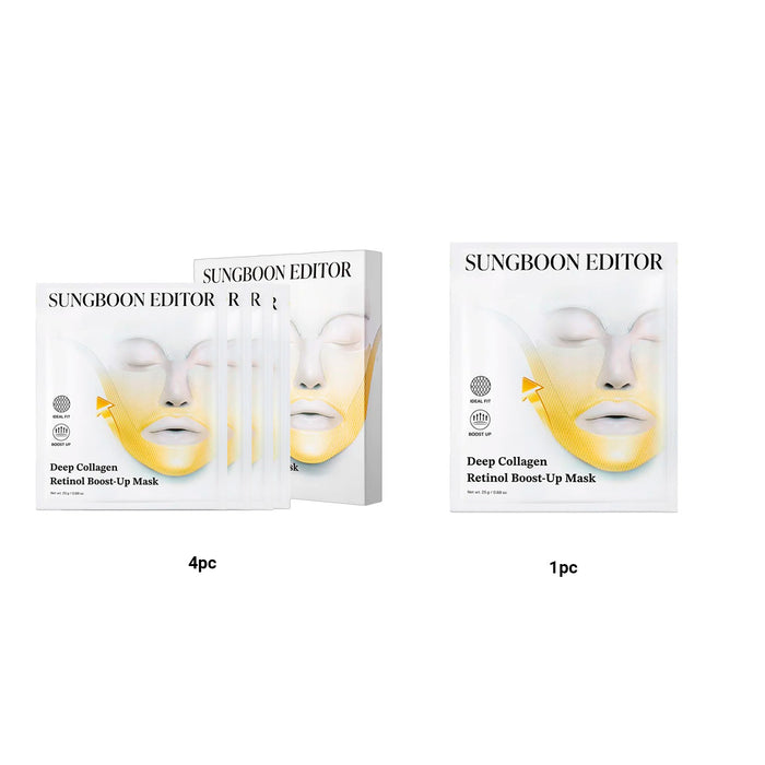 Sungboon Editor Deep Collagen Retinol Tension Boost Up Face Mask 4pcs