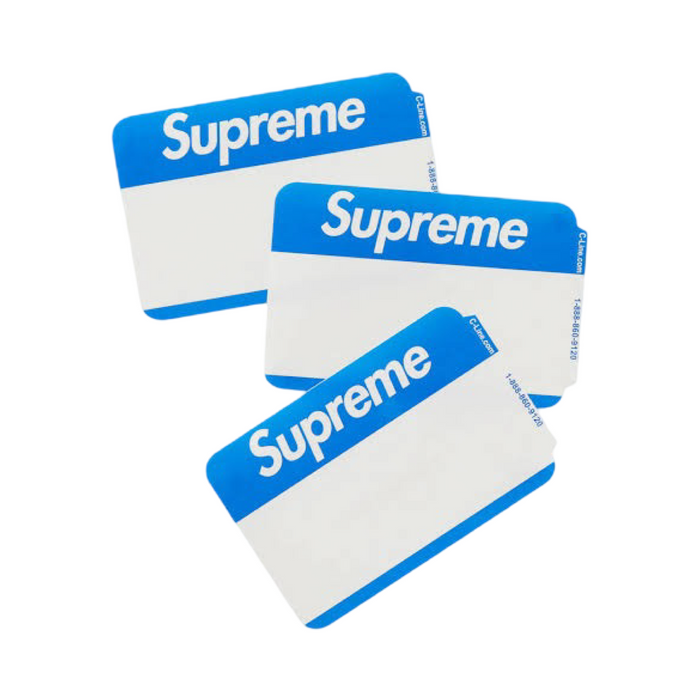 Supreme Name Badge Sticket (Pack of 100)