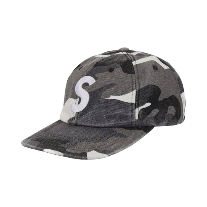 Supreme S Logo Cap White Camo SS26