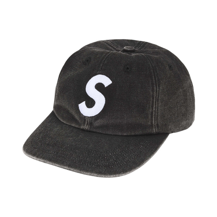 Supreme Washed S Logo Cap Black