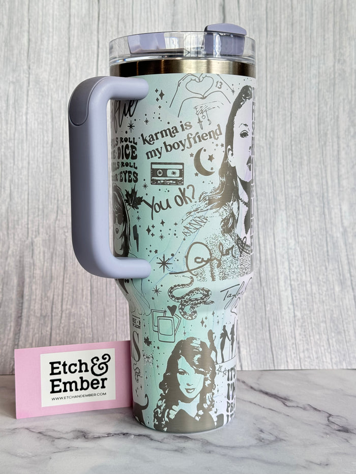 Swiftie Engraved Stanley 40oz- Ready to Ship