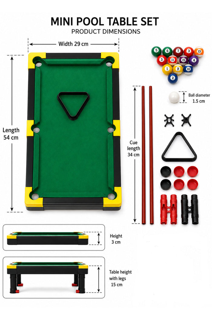 Tabletop Pool Game Set for Kids 🇬🇧