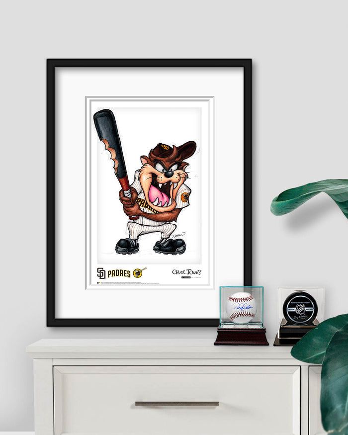 Taz On Deck x MLB Padres Limited Edition Art Print
