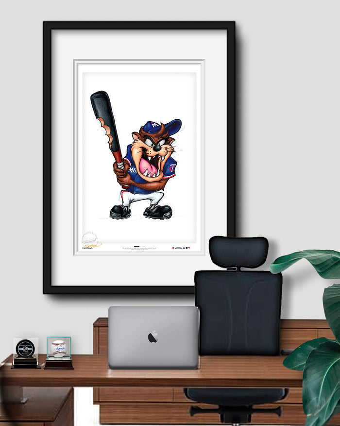 Taz On Deck x MLB Twins Limited Edition Art Print