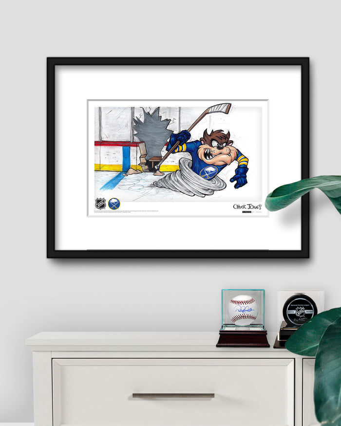 Tazmanian Line Change x NHL Buffalo Sabres Tazmanian Devil Limited Edition Art Print
