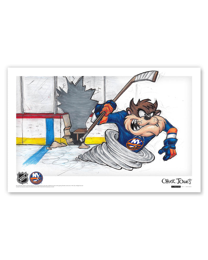 Tazmanian Line Change x NHL Islanders Tazmanian Devil Limited Edition Art Print