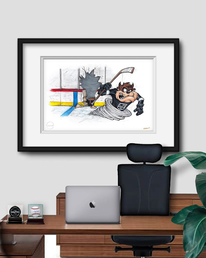 Tazmanian Line Change x NHL Kings Tazmanian Devil Limited Edition Art Print