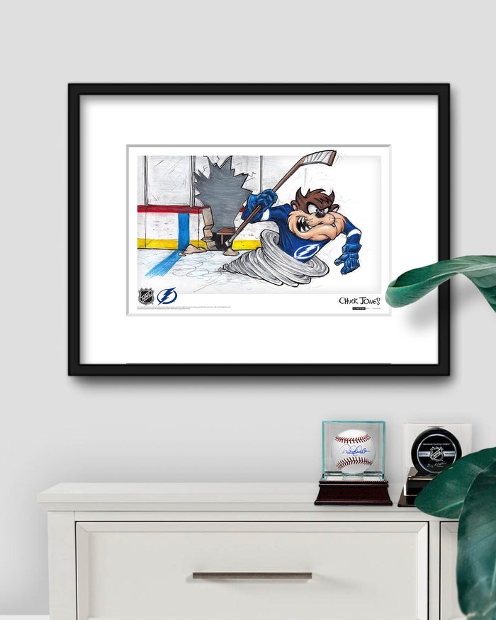 Tazmanian Line Change x NHL Lightning Tazmanian Devil Limited Edition Art Print