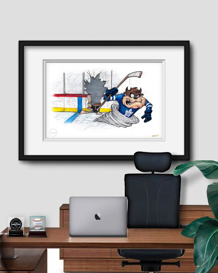 Tazmanian Line Change x NHL Maple Leafs Tazmanian Devil Limited Edition Art Print