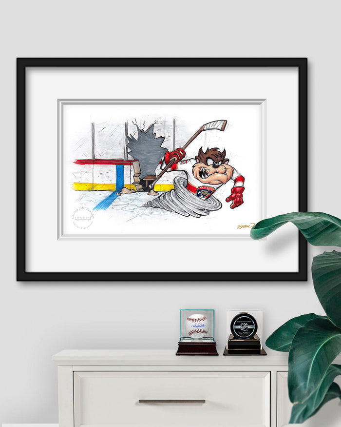 Tazmanian Line Change x NHL Panthers Tazmanian Devil Limited Edition Art Print