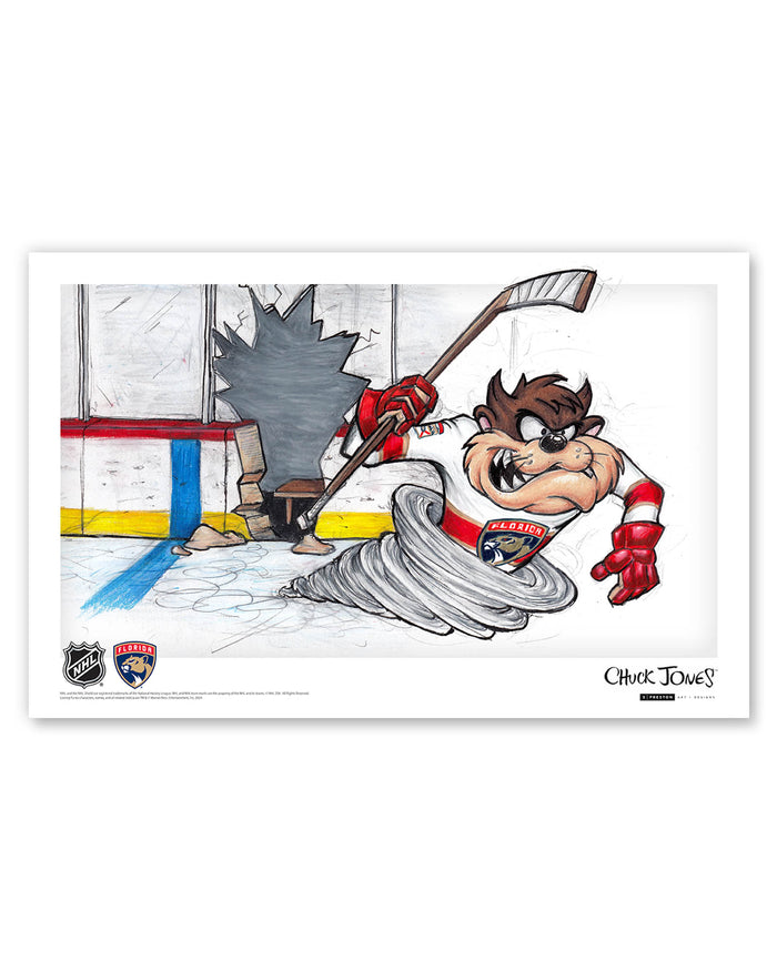 Tazmanian Line Change x NHL Panthers Tazmanian Devil Limited Edition Art Print