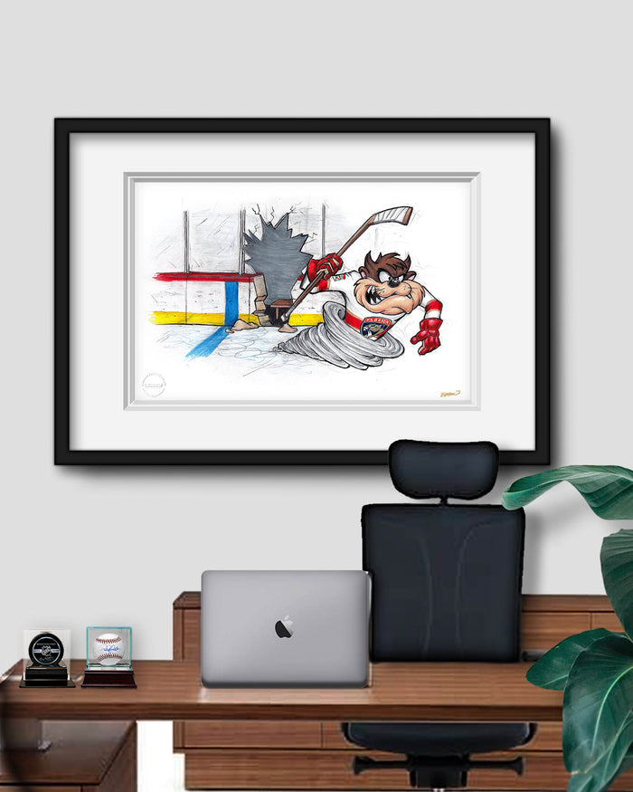 Tazmanian Line Change x NHL Panthers Tazmanian Devil Limited Edition Art Print